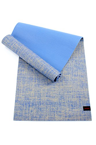 Sundried Gran Antideslizante Yoga Mat Grueso Yute Eco con Correa