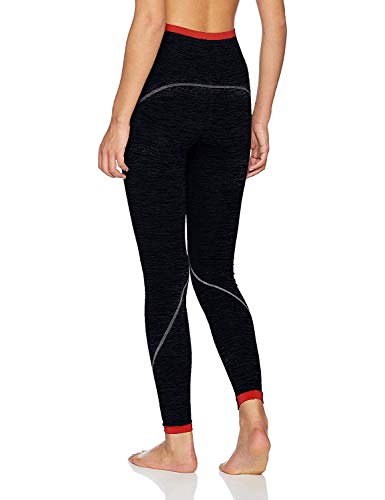 Sundriedel gimnasio del deporte para mujer Leggings Prima Sport tela del diseñador de fitness Mallas para correr Yoga Training (Negro, L)