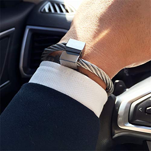 Sunwd Cuentas Pulsera Stainless Steel Bangle Titanium Adjustable Opening Cuff Charm Jewelry Pulseras Hombre Luxury Jewelry New style2 Gold style3 170-210mm