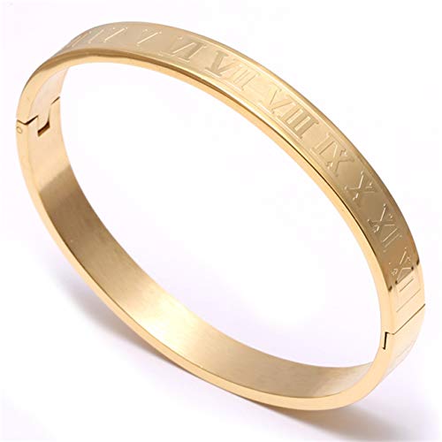 Sunwd Cuentas Pulsera Stainless Steel Bangle Titanium Adjustable Opening Cuff Charm Jewelry Pulseras Hombre Luxury Jewelry New style2 Gold style3 170-210mm