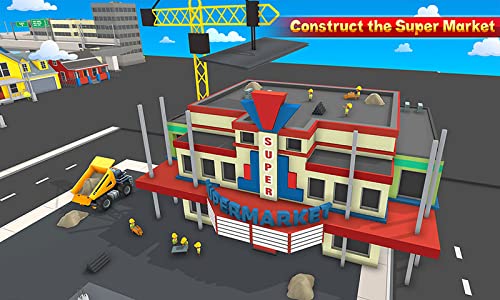 Super Market construcción nuevo edificio de construcción del juego, Supermarket Mania 3D, Centro Comercial Construcción juego