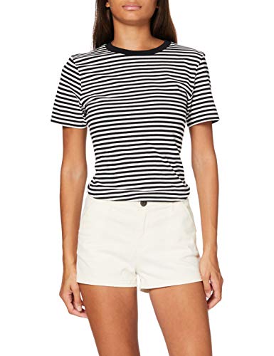 Superdry Chino Hot Short Pantalones Cortos, Marfil (Oyster PCB), S para Mujer