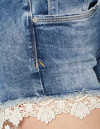 Superdry Lace Hot Short Pantalones Cortos, Azul (Summer House Blue T5t), 42 (Talla del Fabricante: 29) para Mujer