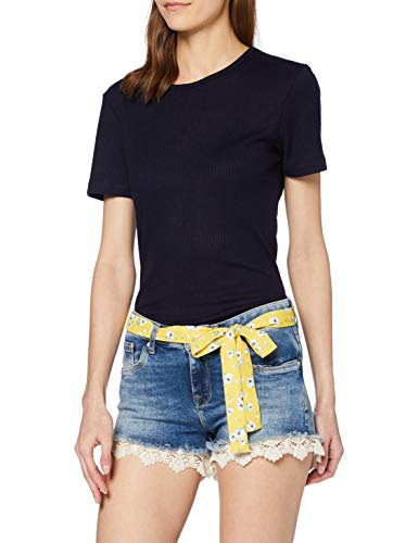 Superdry Lace Hot Short Pantalones Cortos, Azul (Summer House Blue T5t), 42 (Talla del Fabricante: 29) para Mujer