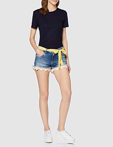 Superdry Lace Hot Short Pantalones Cortos, Azul (Summer House Blue T5t), 42 (Talla del Fabricante: 29) para Mujer