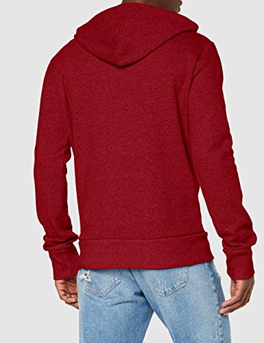 Superdry VL Premium Goods Heat Sealed Hood Capucha, Rojo (Red Hook Grit Zlo), S para Hombre