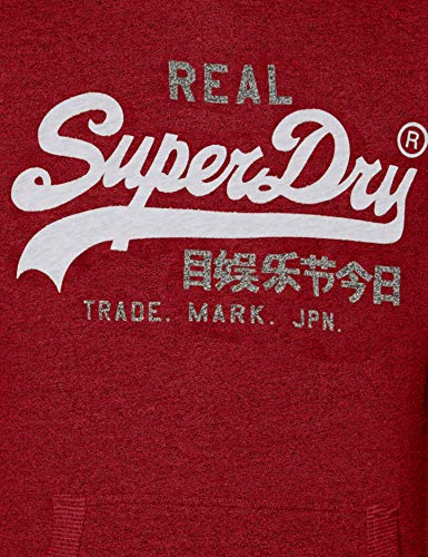 Superdry VL Premium Goods Heat Sealed Hood Capucha, Rojo (Red Hook Grit Zlo), S para Hombre
