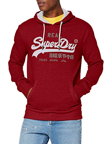 Superdry VL Premium Goods Heat Sealed Hood Capucha, Rojo (Red Hook Grit Zlo), S para Hombre