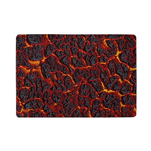 Superficie de lava volcánica Magma textura portátil cuero pasaporte titular caso para equipaje de viaje un bolsillo