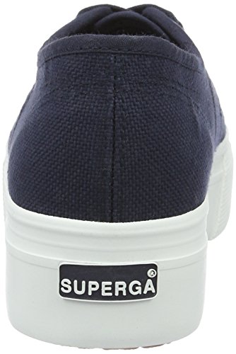 Superga 2790acotw Linea Up and Down, Zapatillas de Gimnasia para Mujer, Azul (Navy-FWhite F43), 40 EU