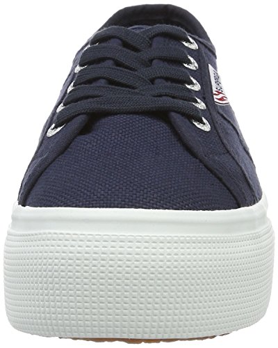 Superga 2790acotw Linea Up and Down, Zapatillas de Gimnasia para Mujer, Azul (Navy-FWhite F43), 40 EU