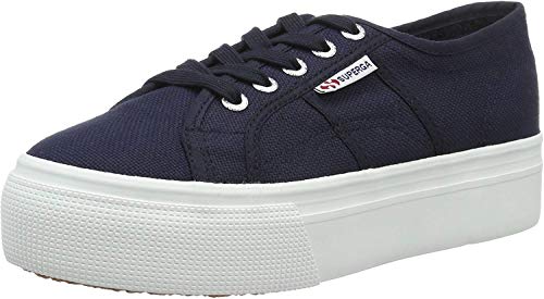 Superga 2790acotw Linea Up and Down, Zapatillas de Gimnasia para Mujer, Azul (Navy-FWhite F43), 40 EU