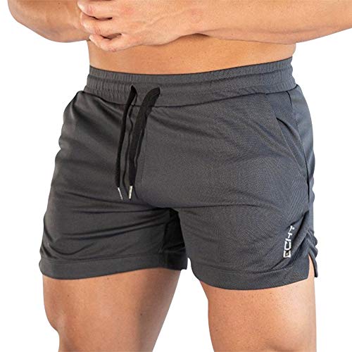 Superora Shorts Deportivos Hombre Pantalones Cortos Short de Ejercicio Deporte Secado Rápido de Malla con Cordón para Playa Correr Jogging Running al Aire Libre Ligero y