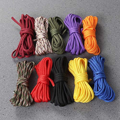 SUPVOX 10pcs Climbing Rope Paracord Emergency Survival Rope Set