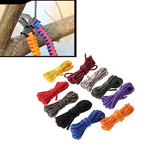SUPVOX 10pcs Climbing Rope Paracord Emergency Survival Rope Set