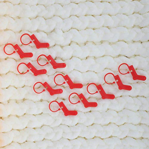 SUPVOX 80 piezas marcadores de puntada de bloqueo contador de puntadas de tejer multicolores puntadas de ganchillo con forma de calcetines con clip para manualidades