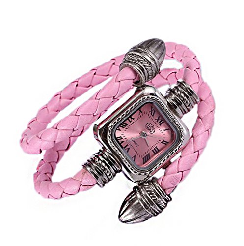 SW Watches Relojes De Las Mujeres, Reloj De La Pulsera Serpentina De Las Señoras De La Moda, Venta Caliente, Relojes Retros Del Cuarzo Romano Para Las Muchachas,Pink