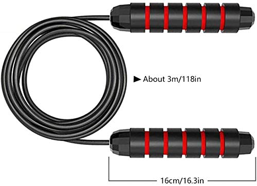 Swonuk Cuerda de Saltar, Cuerda de Salto de Velocidad sin enredos para Ejercicios físicos, para Adultos Niño