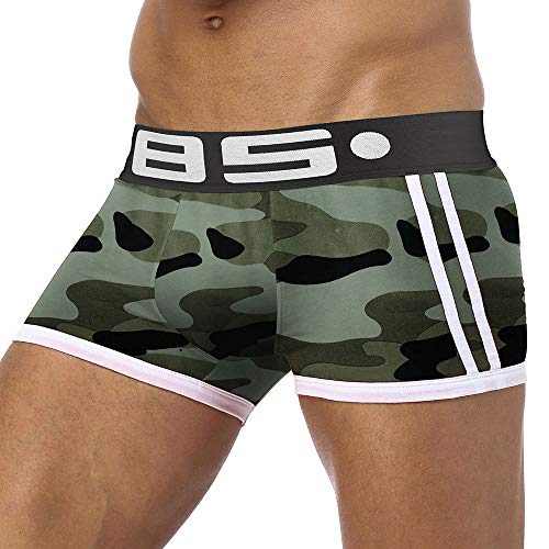 Sylar Boxer Brief para Hombre,Calzoncillos Boxeador Camuflaje Transpirables Atractivos para Hombres Ropa Interior Cotton Calzoncillos,Boxers For Leisure Portes Fitness Correr