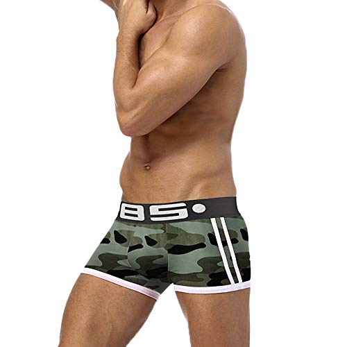 Sylar Boxer Brief para Hombre,Calzoncillos Boxeador Camuflaje Transpirables Atractivos para Hombres Ropa Interior Cotton Calzoncillos,Boxers For Leisure Portes Fitness Correr