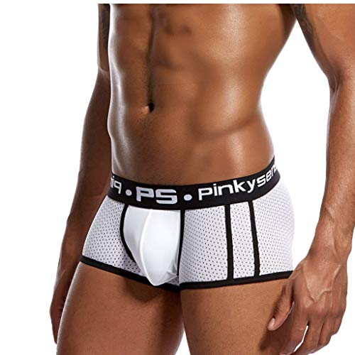 Sylar Bóxer para Hombre,Escritos Boxeador Malla Transpirable ImpresióN Letra Hombres Ropa Interior Polyester Calzoncillos,Boxers For Leisure Portes Fitness Correr