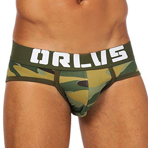 Sylar Calzoncillos/Boxer para Hombre,Calzoncillos TriáNgulo Camuflaje Transpirable Sexy para Hombres Ropa Interior Cotton Calzoncillos,Boxers For Leisure Portes Fitness Correr