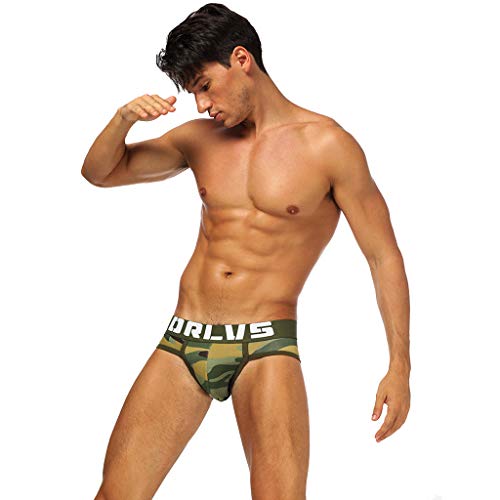 Sylar Calzoncillos/Boxer para Hombre,Calzoncillos TriáNgulo Camuflaje Transpirable Sexy para Hombres Ropa Interior Cotton Calzoncillos,Boxers For Leisure Portes Fitness Correr