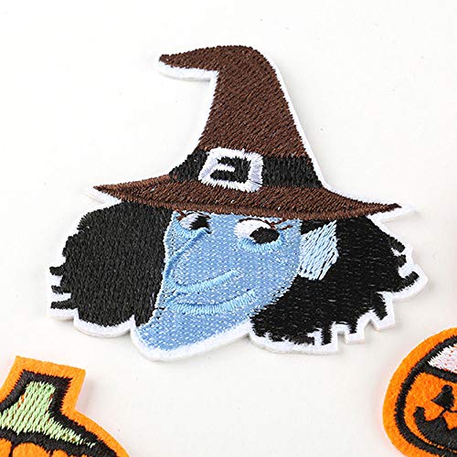 Sylbx Parche Ropa, 2 * 11pcs parches Halloween Patch Sticker, DIY Ropa Parches Termoadhesivos, Decorativos Parches Apliques, Bordados Aplique, Iron-on Patches, per jeans camiseta bolsas sombrero