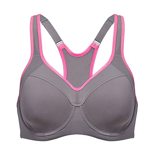 SYROKAN - Sujetador Deportivo de Alto Impacto con Aros y Fina Espuma para Mujer Multicolor #2 ES:85B (EU 70B)