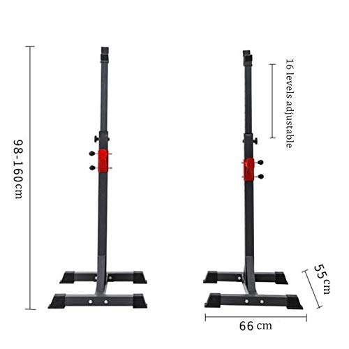 SYZD Soporte De Barra Estante De Peso Ejercicio Levantamiento Gimnasio Rack Levantamiento Pesas Estante para Barra De Fitness para Hombre Entrenamiento De Fuerza