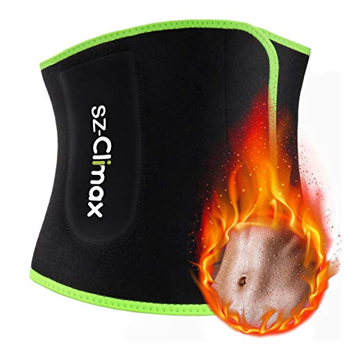 SZCLIMAX Faja Reductora Adelgazante, Acelera Pérdida de Peso, Quema de Grasa, Sudoración y Efecto Sauna, Faja Reductora Mujer y Hombre de Neopreno - Correr y Entrenar