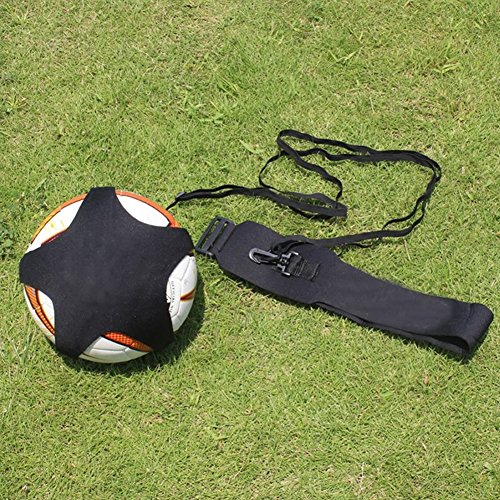 szdc88 Entrenador De Patada De FúTbol Equipos De Entrenamiento De FúTbol,para NiñOs Y Adultos con CinturóN Ajustable Cuerda EláStica para Talla 3.4 Y 5 Pelotas