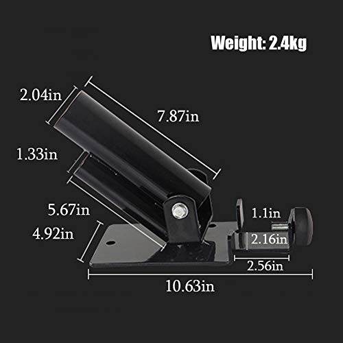 T Bar Row Landmine Grappler Plataforma, 360° Soporte para Barras De Halterofilia, Negro Acero T Barra De Fila De Fijación, Ideal Gym Equipment para Ejercicios De Espalda