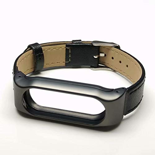 T-BLUER para Xiaomi Mi Band 2 Bandas, Muñequera de Repuesto con Correa de muñeca y Marco de Metal para Xiaomi Mi Band 2 Pulseras Inteligentes Accesorios (No Tracker)