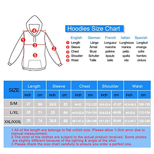 TAGVO Sudaderas con Capucha Impresas en 3D Unisex Novedad Sudadera Personalizada Jerseys Jerseys de Manga Larga Transpirable con Capucha con Bolsillo Elástico con Capucha para Hombres y Mujeres