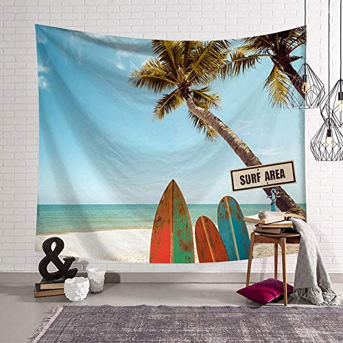 Tapiz de ciudad dulce Bohemia colgante de pared paisaje costero tapices de pared de palma de coco Tenture Murale mandala toalla de playa estera de yoga tapiz de fondo tela decorativa A1 150x200cm