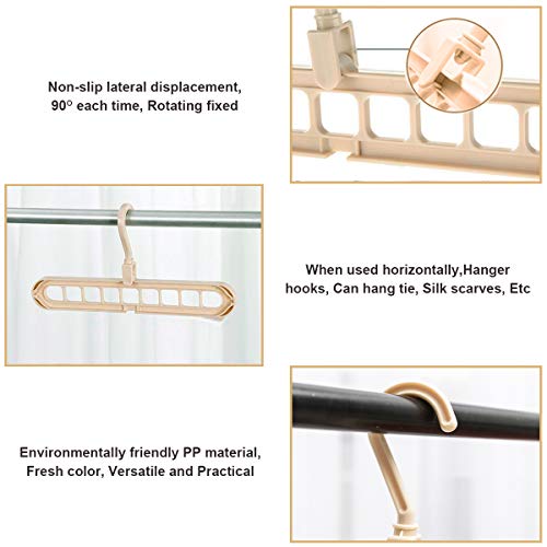 Tapusen Magic Hanger - Perchas Que ahorran Espacio Percha en Cascada Percha Plegable Multifuncional Armario Ahorro de Espacio Diseño Innovador Percha para Organizador (4PCS)