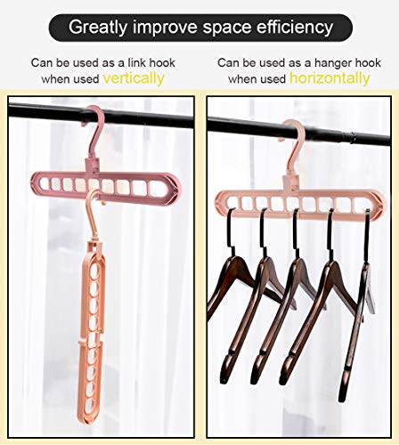 Tapusen Magic Hanger - Perchas Que ahorran Espacio Percha en Cascada Percha Plegable Multifuncional Armario Ahorro de Espacio Diseño Innovador Percha para Organizador (4PCS)