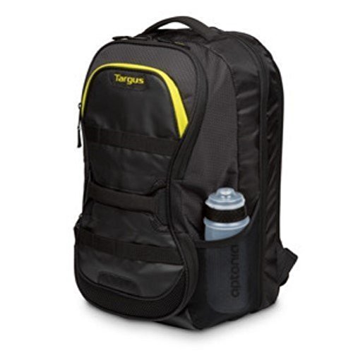 Targus TSB944EU - Mochila Work & Play para fitness y portátiles de hasta 15,6", color negro y amarillo