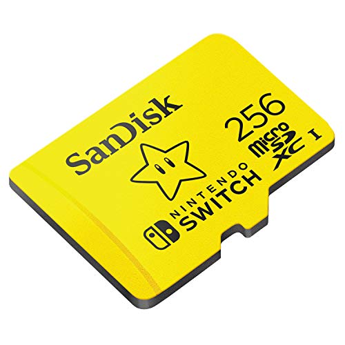 Tarjeta SanDisk microSDXC UHS-I para Nintendo Switch 256GB, Producto con Licencia de Nintendo