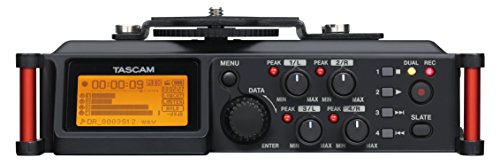Tascam DR-70D – Grabadora de audio de 4 canales para cámaras DSLR