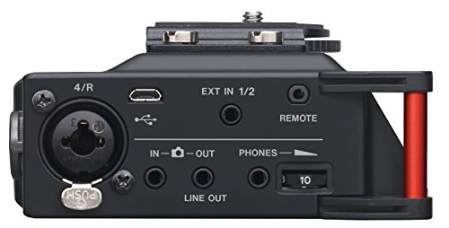 Tascam DR-70D – Grabadora de audio de 4 canales para cámaras DSLR