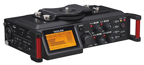 Tascam DR-70D – Grabadora de audio de 4 canales para cámaras DSLR