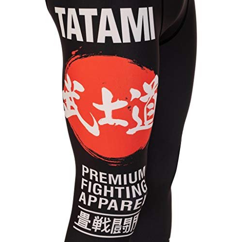 Tatami Bushido MMA BJJ - Mallas deportivas para hombre, Jiu Jitsu, todo el año, Hombre, color Negro , tamaño extra-large