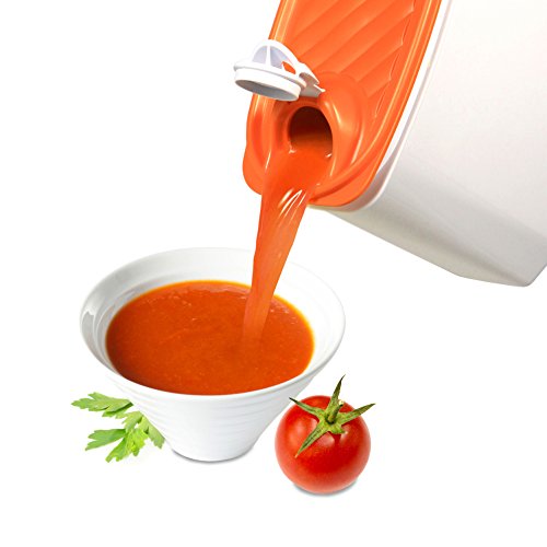 TATAY 1164373 - Porta Gazpacho. Recipiente hermético vertedor, 2 litros de capacidad, Libre de Bpa, 18,4 x 9,7 x 19