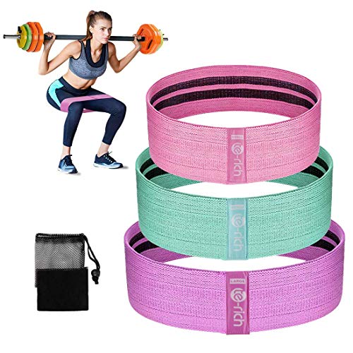 Te-Rich Bandas Elásticas Gluteos para Fitness Banda de Resistencia Ideal para Pilates,Yoga,Rehabilitación,Entrenamiento de Fuerza y Flexibilidad,Quemar Grasa rápidamente,Moldear Piernas y Caderas