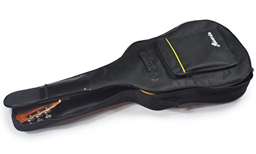 Tebery Funda para guitarra acústica con correa ajustable para el hombro de 104 cm - color negro
