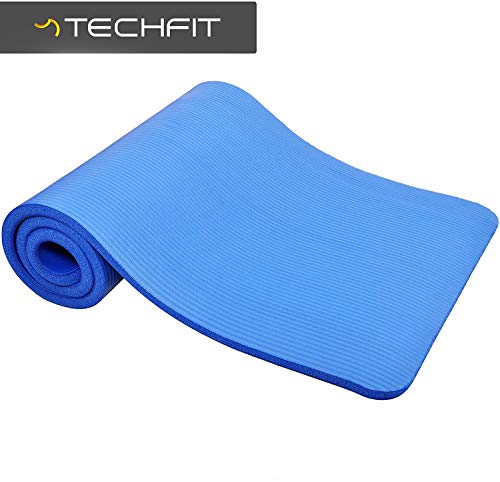 TechFit Esterilla Deporte Gruesa para Gimnasio en Casa – Esterilla Yoga Antideslizante para Ejercicio en Casa – Colchoneta Gimnasia Ideal para Ejercicios en el Suelo, Estiramientos, Abdómenes