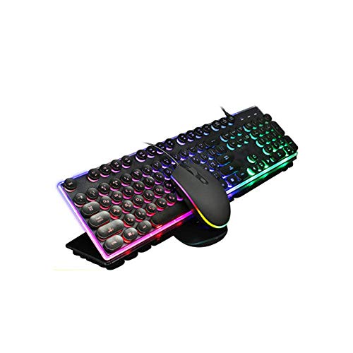 Teclado Teclado Ordinaria del ratón del ordenador teclado teclado for juegos de Rusia juego Raid teclado con cable del ratón del teclado ajustado diseño ultra-delgado teclado inalámbrico ligero ultra-