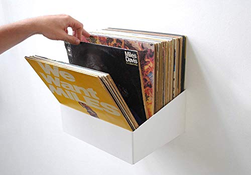 Teebooks Almacenaje para vinilos, Acero , Blanco 15 x 25 x 32 cm